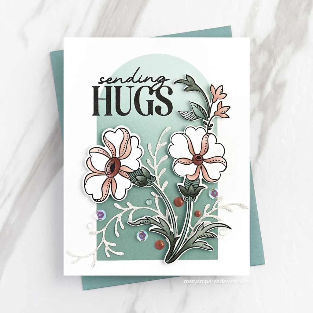 Using Arches to Ground Your Design: Modern Sending Hugs&nbsp;Card