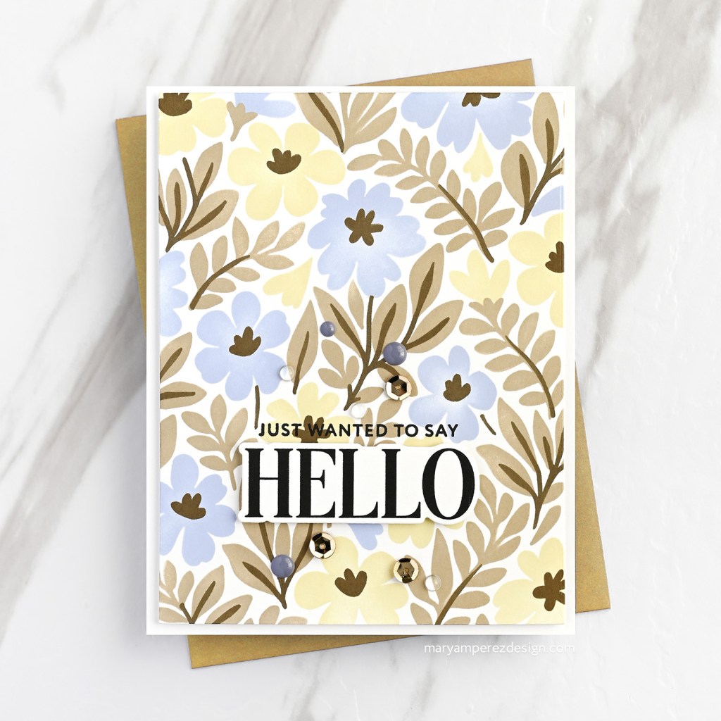 Creating Stunning Cards with Soft Colors: Just Wanted To Say Hello Card